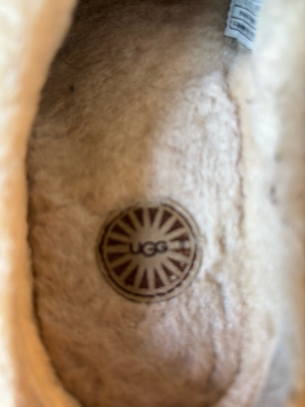 UGG Brown Suede Shearling-Lined Women's Clog Mules - Picture 2 of 10